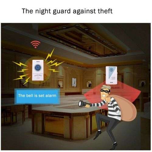 Wireless Home Music Doorbell Long Range Dual Receiver Led Outdoor