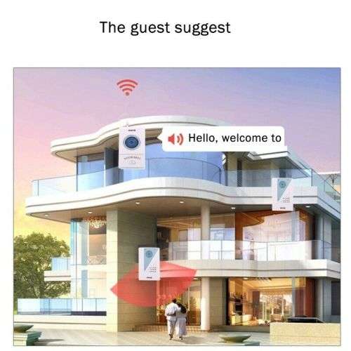 Wireless Home Music Doorbell Long Range Dual Receiver Led Outdoor