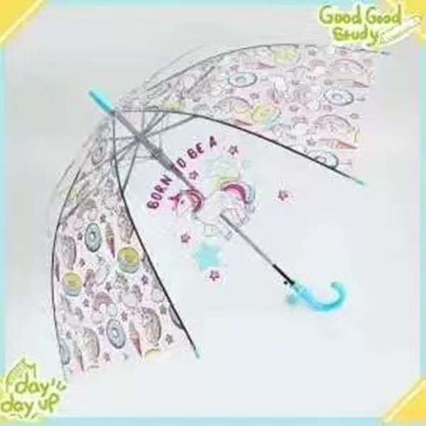 Portable Transparent Unicorn Umbrella