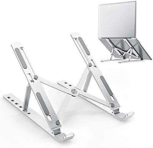 Portable Laptop Computer Stand Aluminum Alloy 6 Angles Adjustable For Laptop Computer Tablet