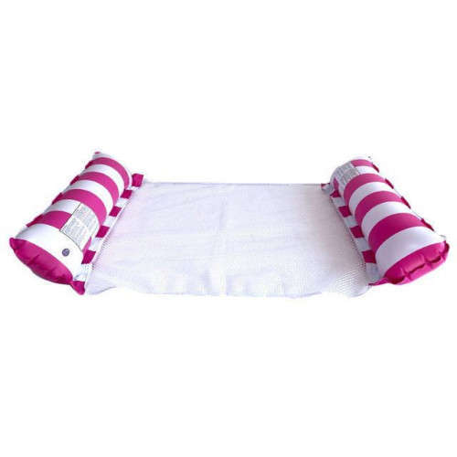 Convenient Fabric Water Entertainment Net Chair Foldable Inflatable Floating Strip Backrest Swimming
