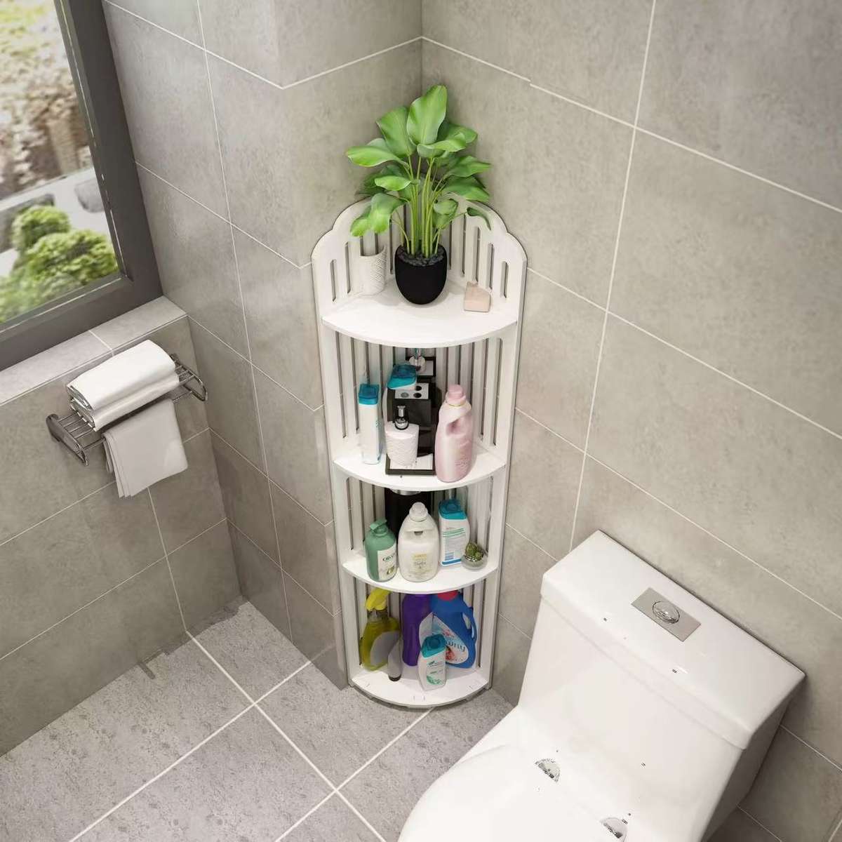 Home Portable Four-Layer Bathroom Tripod