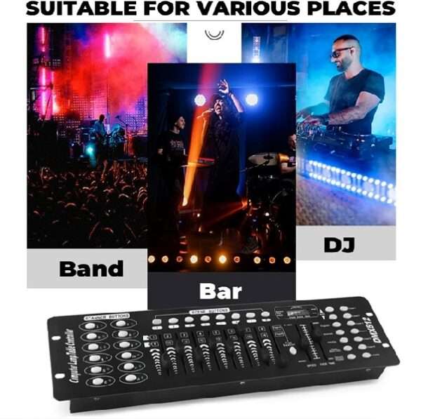 Multi-Function Controller 192 Channels Dmx Lighting Effects Console For Dj, Disco