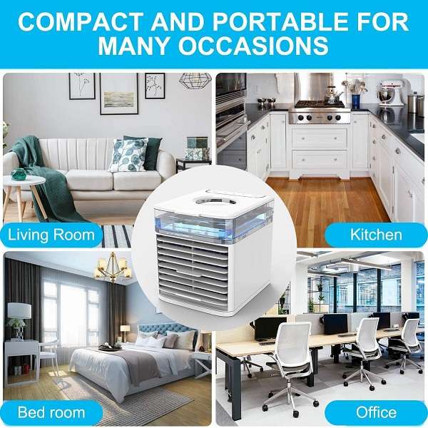 Portable Super Air Cooler With Led Light