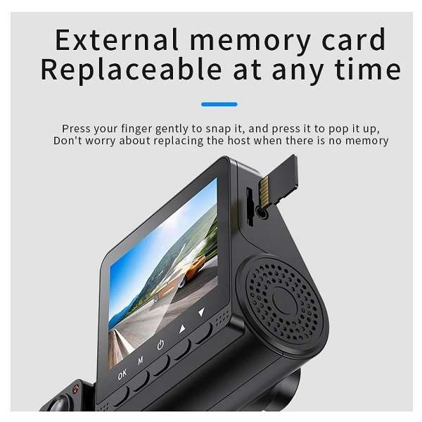 Dual-Lens 1080P Driving Recorder With Night Vision