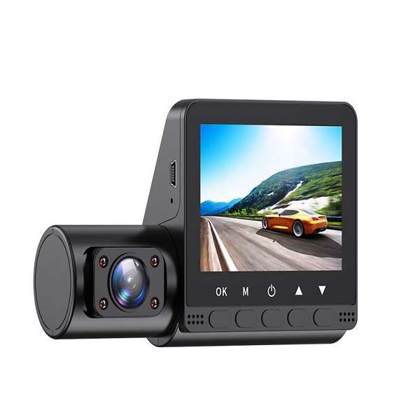 Dual-Lens 1080P Driving Recorder With Night Vision