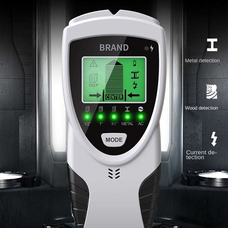 Portable 5-In-1 Wall Scanner - With Led Lcd Display