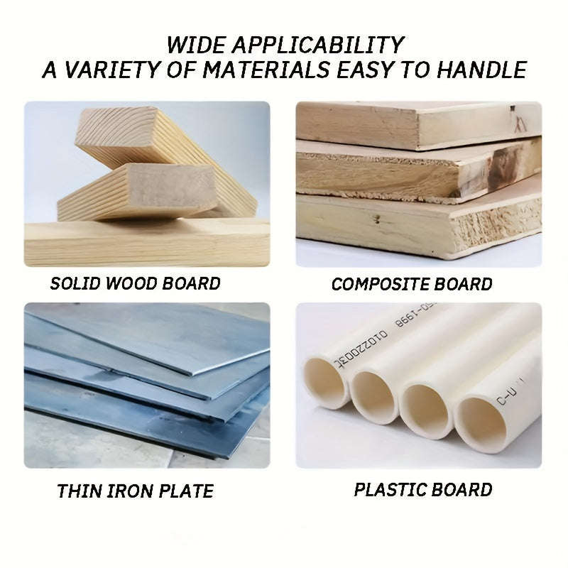 Saw Blade Set - Fine And Coarse Teeth For Wood, Metal, Plastic - Prevents Edge Chipping And Blow-Up