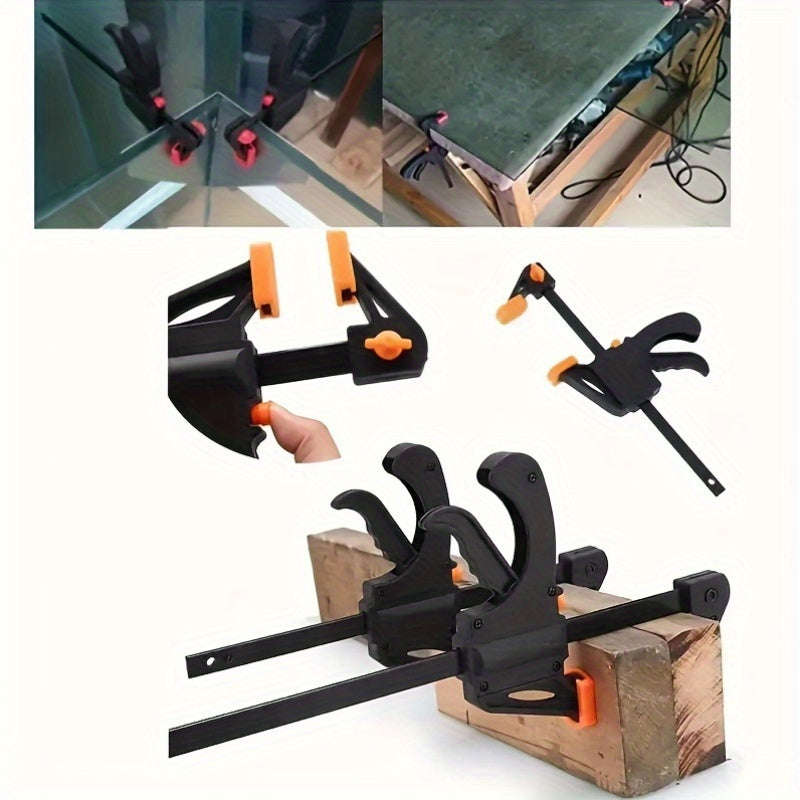 Convenient 6-Piece Set Of Quick Release F-Clamps