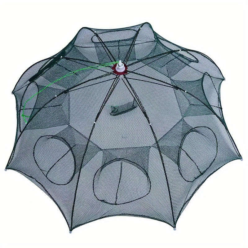 Portable Umbrella Shaped Perforated Nylon Lobster Cage Fishing Net