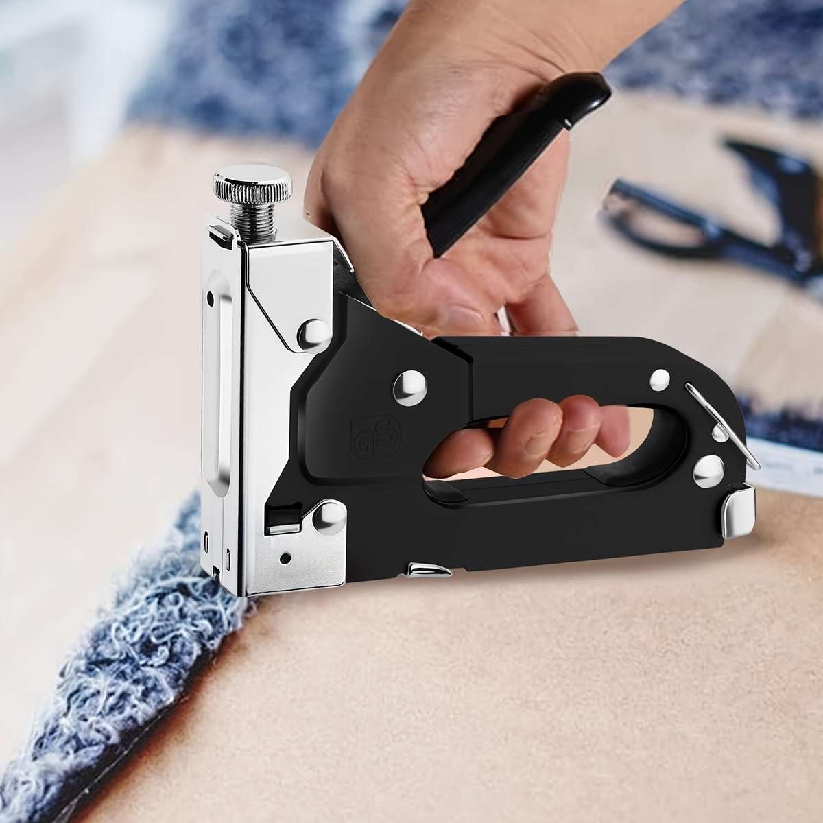 Carbon Steel Non-Rechargeable Stapler - 3 In 1 Heavy Duty Manual Stapler Kit With 300 Staples For Up