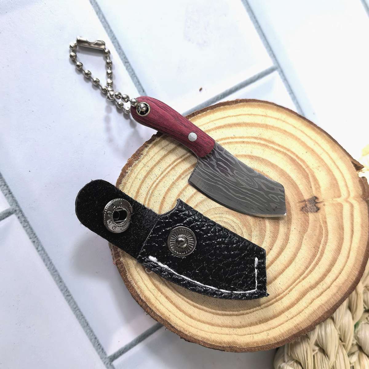 Mini Stainless Steel Keychain Knife With Cover