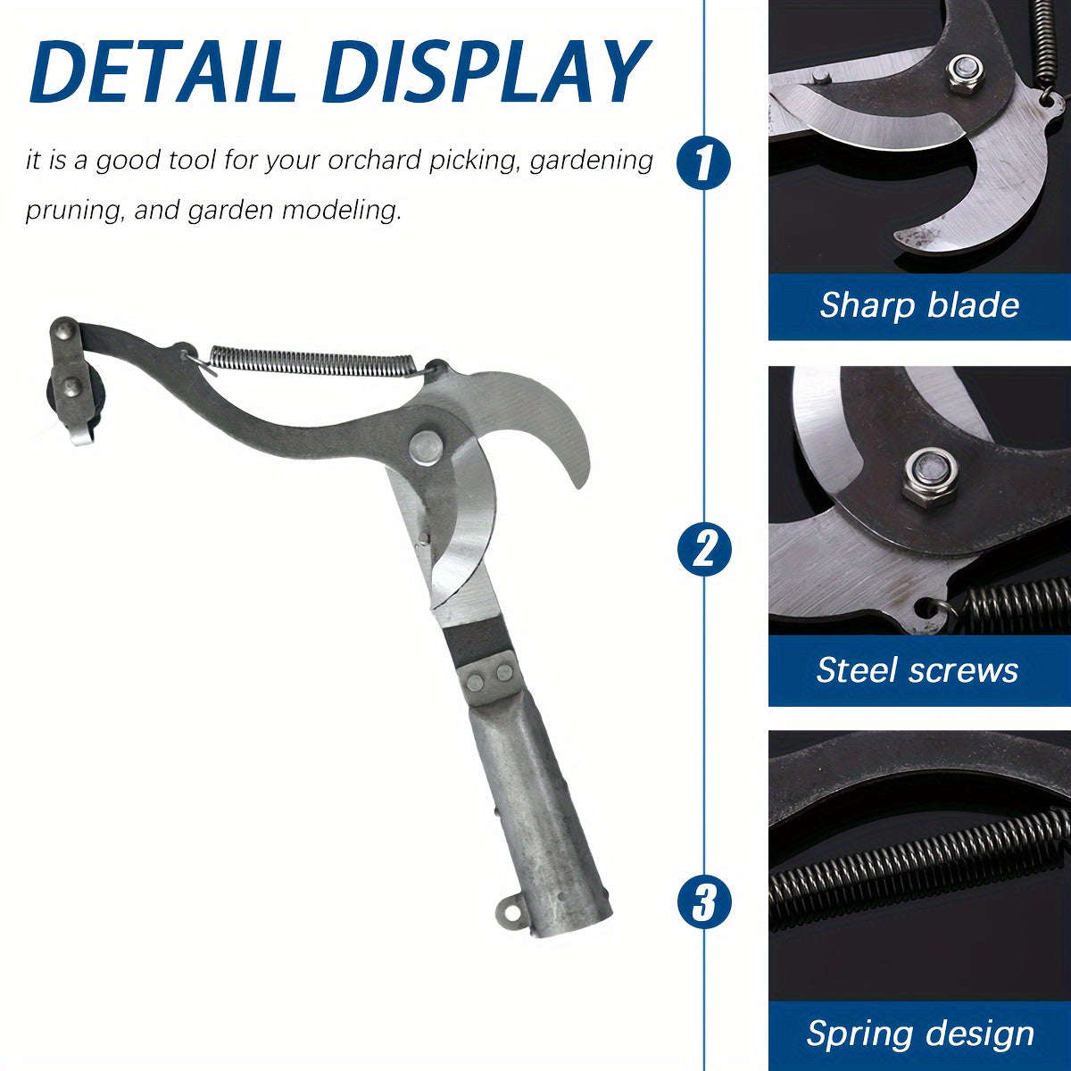 Cordless Pruning Shears With Pulley Design And Rope