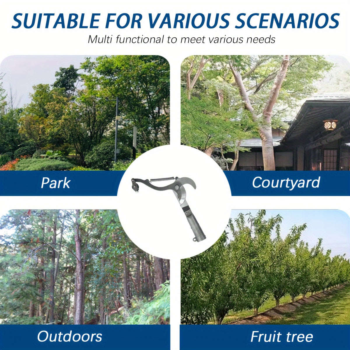 Cordless Pruning Shears With Pulley Design And Rope