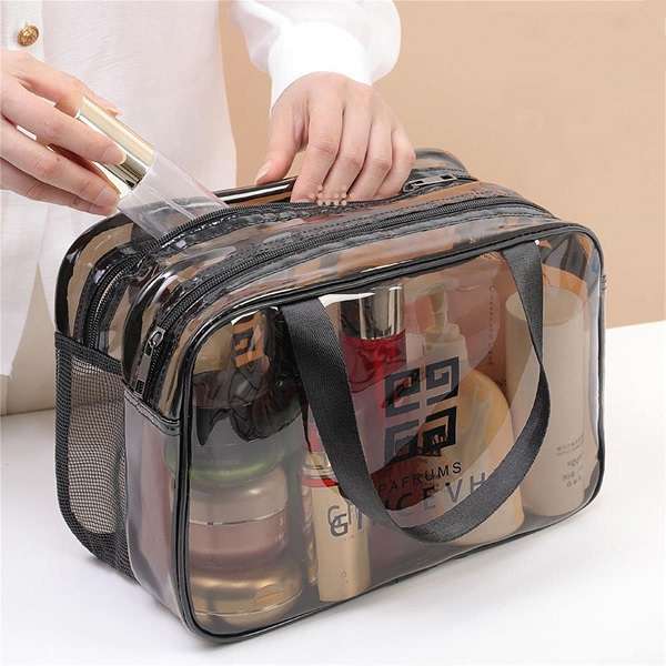 Portable Transparent Cosmetic Bag