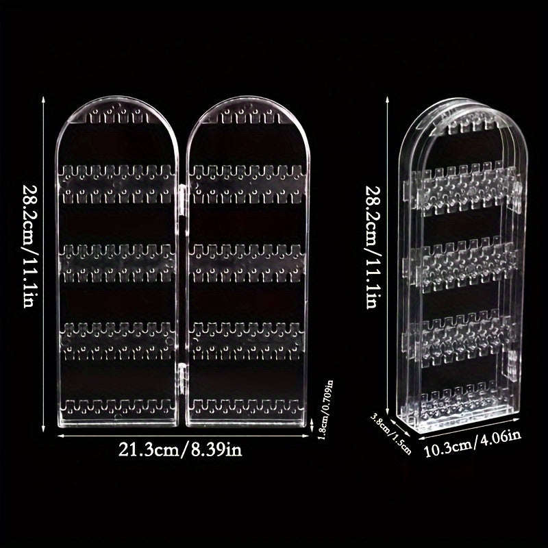 Convenient Foldable Jewelry Display Stand Two-Door Jewelry Display Stand
