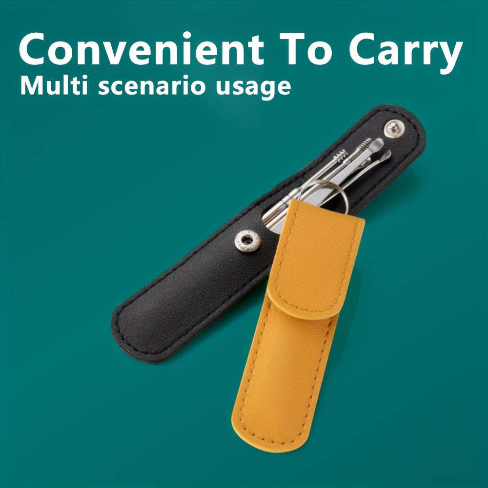 Convenient 6-In-1 Stainless Steel Ear Wax Removal Tool Kit