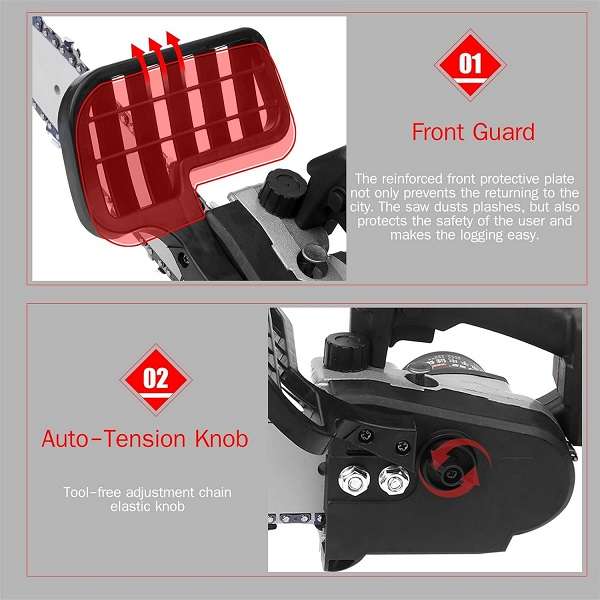 Cordless Electric Chain Saw 2 x 25V 15000mah Batteries