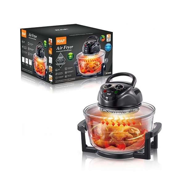 3500W 12L Large Capacity Glass Air Fryer