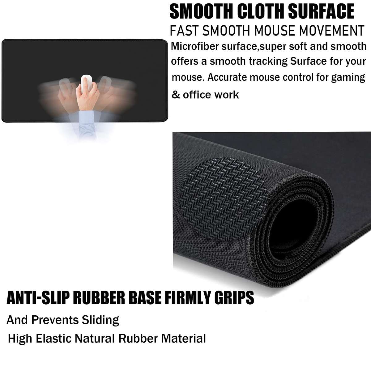 Mouse Pad With Stitched Edge