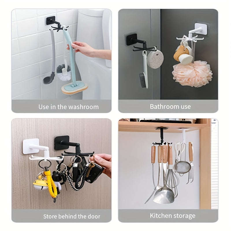 1 Piece Of Punch-Free 360-Degree Rotating Hook Multi-