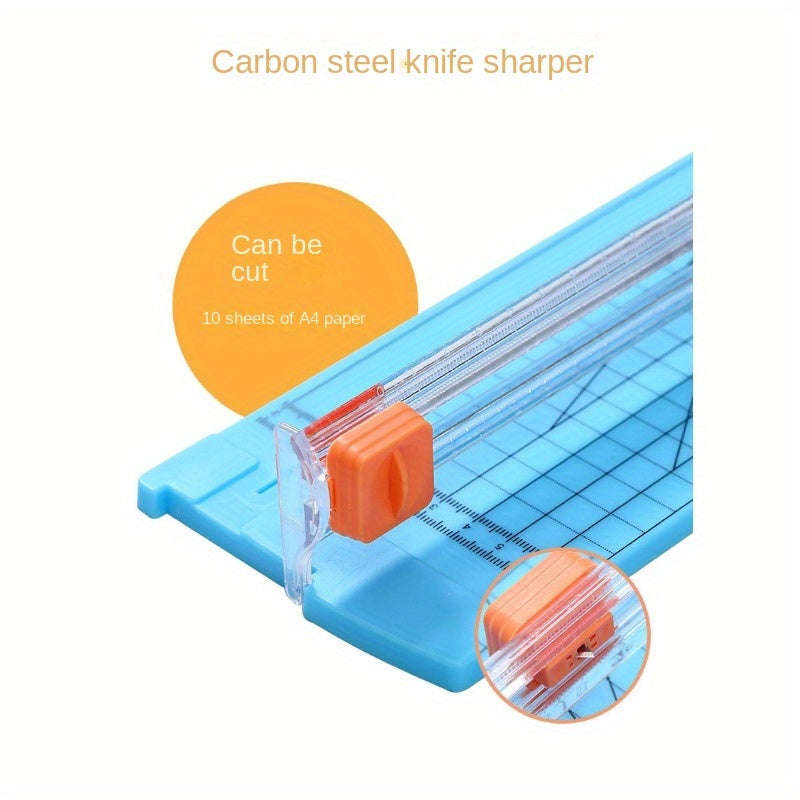 Portable A4 Paper Cutter With One-Way Blade - Perfect For Everyday Office Use