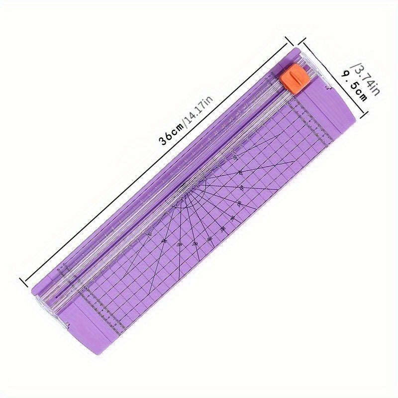 Portable A4 Paper Cutter With One-Way Blade - Perfect For Everyday Office Use