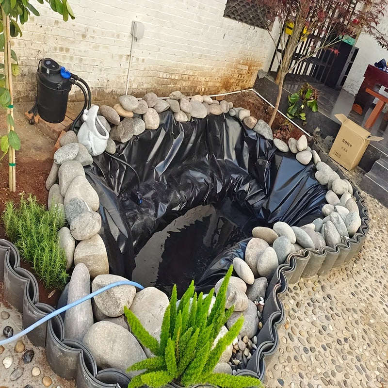 1 Pack Heavy Duty Pond Membrane Liner - Create a Stunning Garden Water Feature - Durable, Waterproof