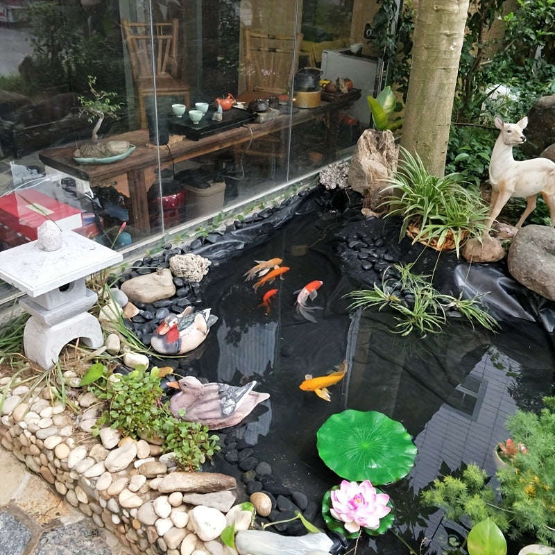 1 Pack Heavy Duty Pond Membrane Liner - Create a Stunning Garden Water Feature - Durable, Waterproof