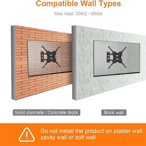 Full Motion Tv Wall Mount 19-55 Inch