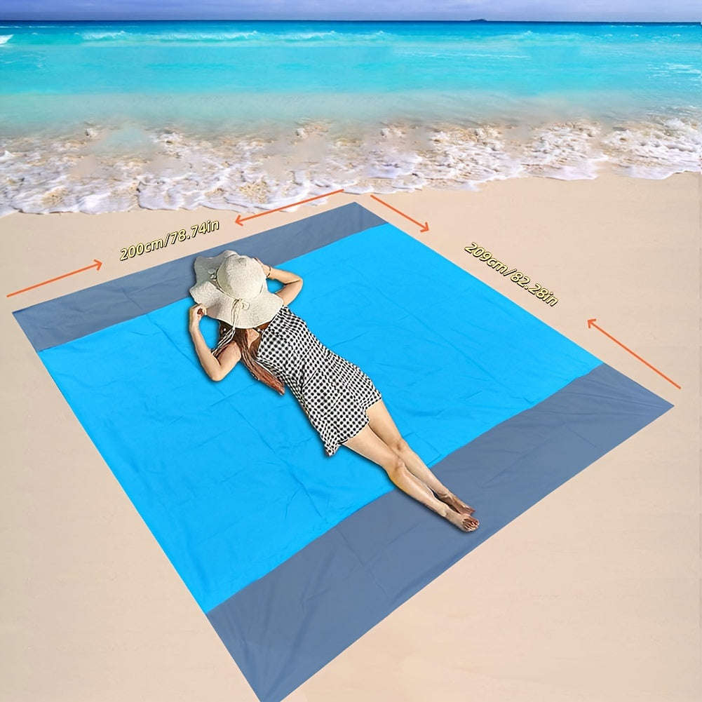 Valentine's Day Picnic Beach Mat, Multicolor No Sand, Compact Travel Size, Lightweight Polyester Fib