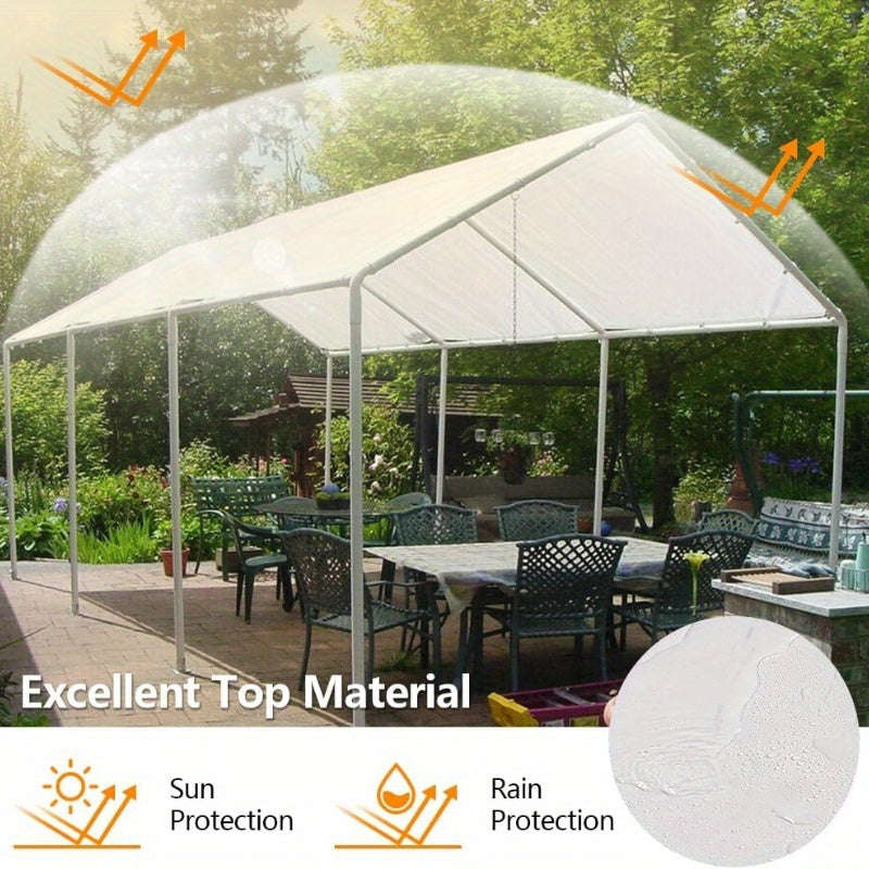 White Waterproof Tarpaulin With Metal Grommets