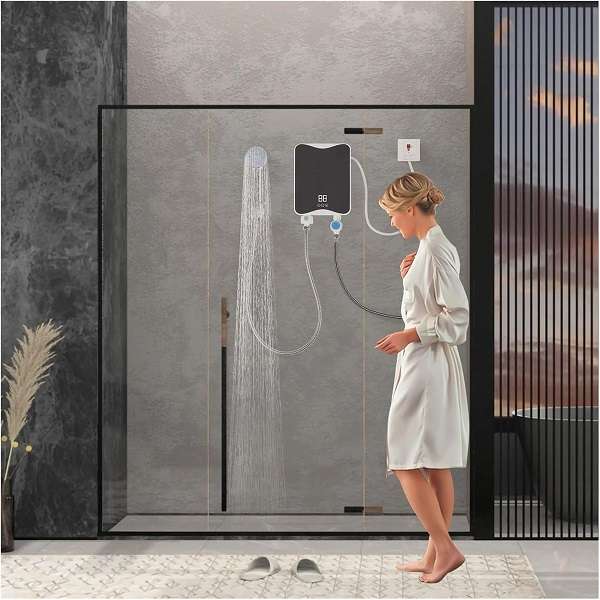 Portable 3500W To 5500W Instantaneous Water Heater With Shower Head