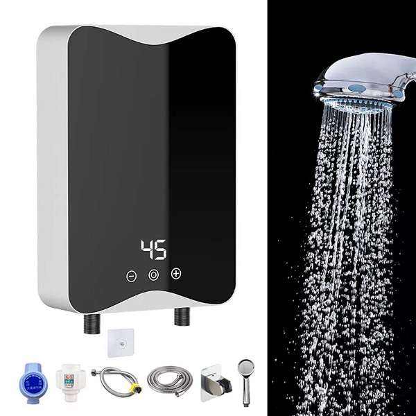 Portable 3500W To 5500W Instantaneous Water Heater With Shower Head