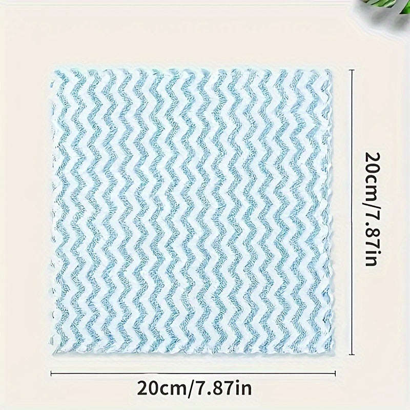 10 Pack Dish Towels Bamboo Fiber Dish Cloth Super Absorbent Double Layer Cleaning Cloth