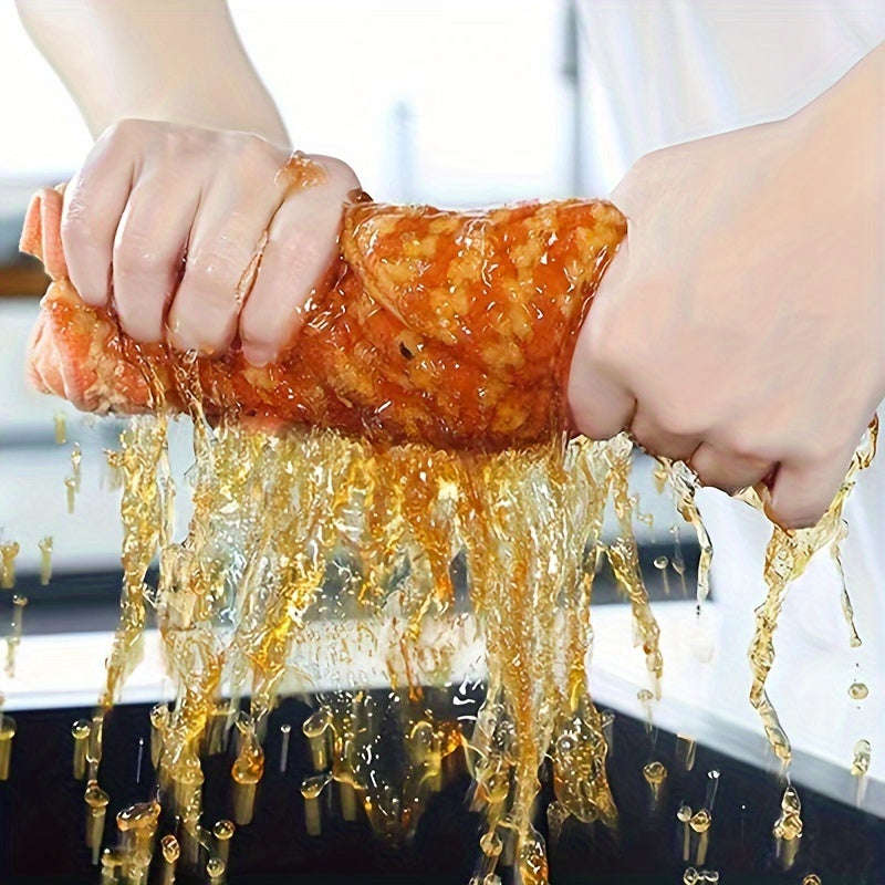 10 Pack Dish Towels Bamboo Fiber Dish Cloth Super Absorbent Double Layer Cleaning Cloth