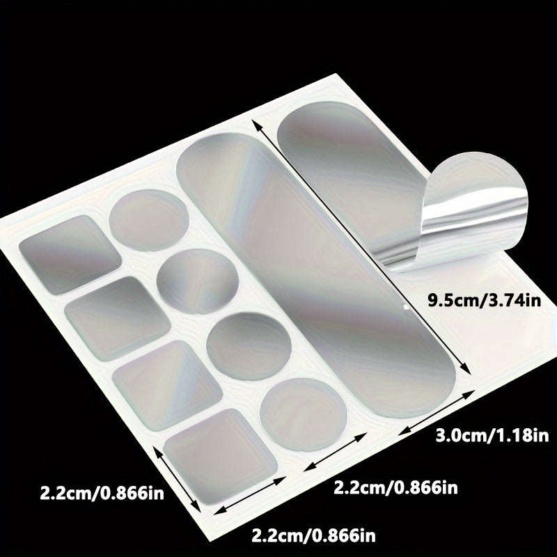 50 Pieces Stainless Steel Pot And Bucket Repair Stickers, Durable Aluminum Foil Tape, Waterproof And