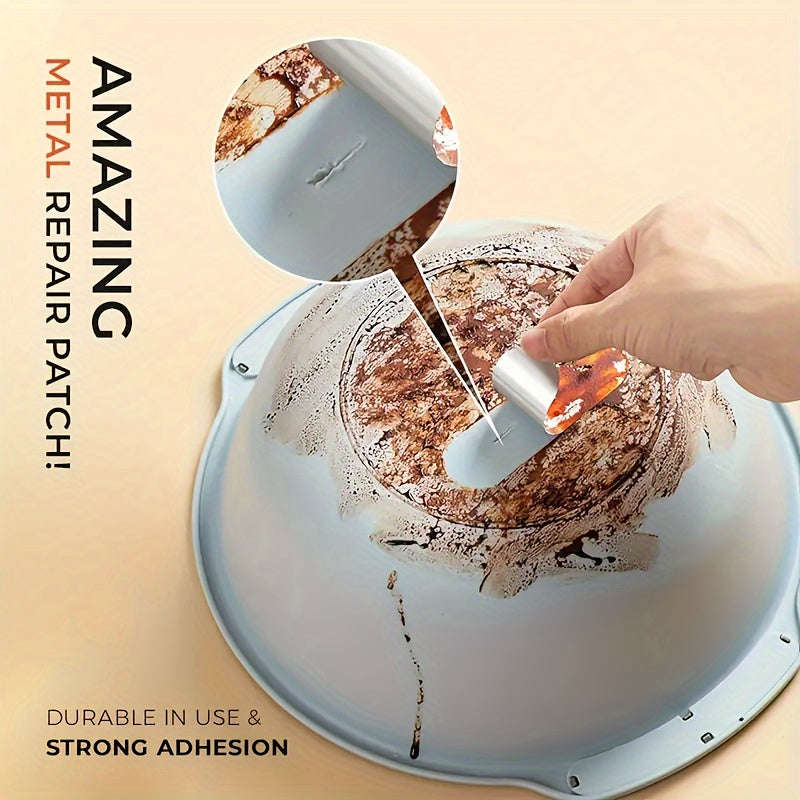 50 Pieces Stainless Steel Pot And Bucket Repair Stickers, Durable Aluminum Foil Tape, Waterproof And