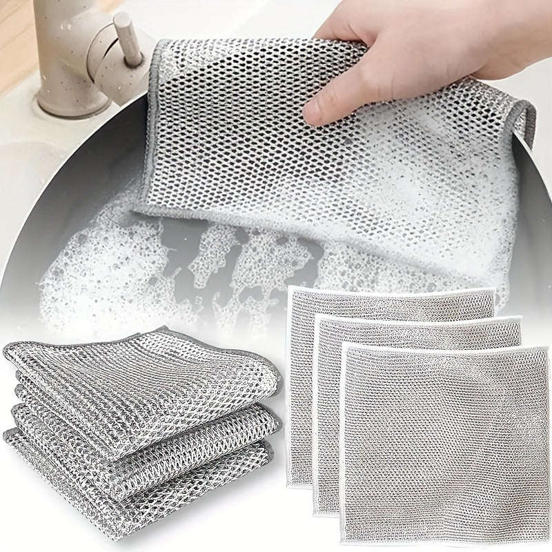 10 Stainless Steel Cleaning Cloths