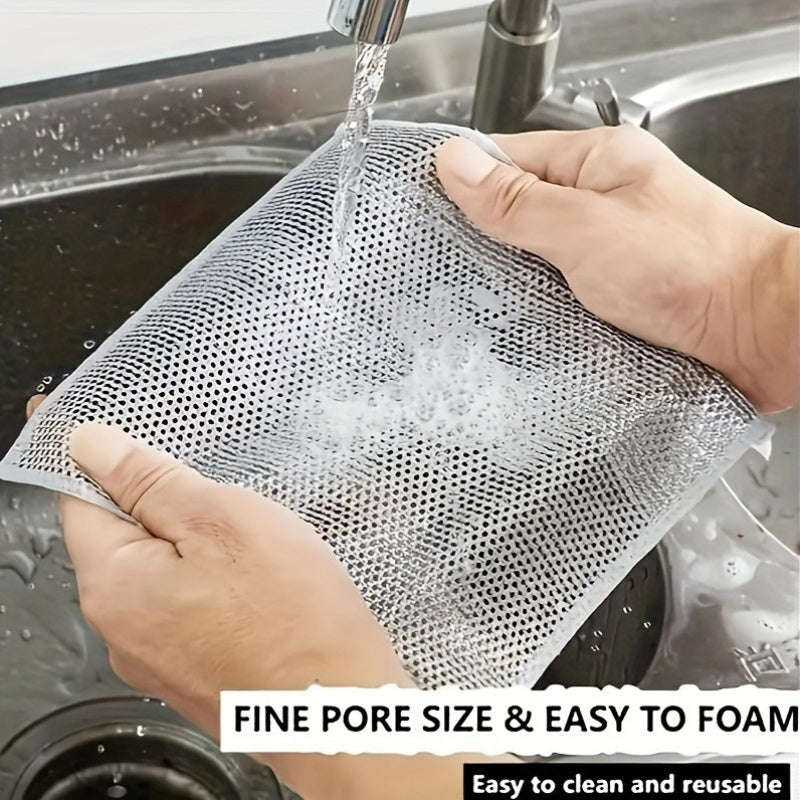 10 Stainless Steel Cleaning Cloths