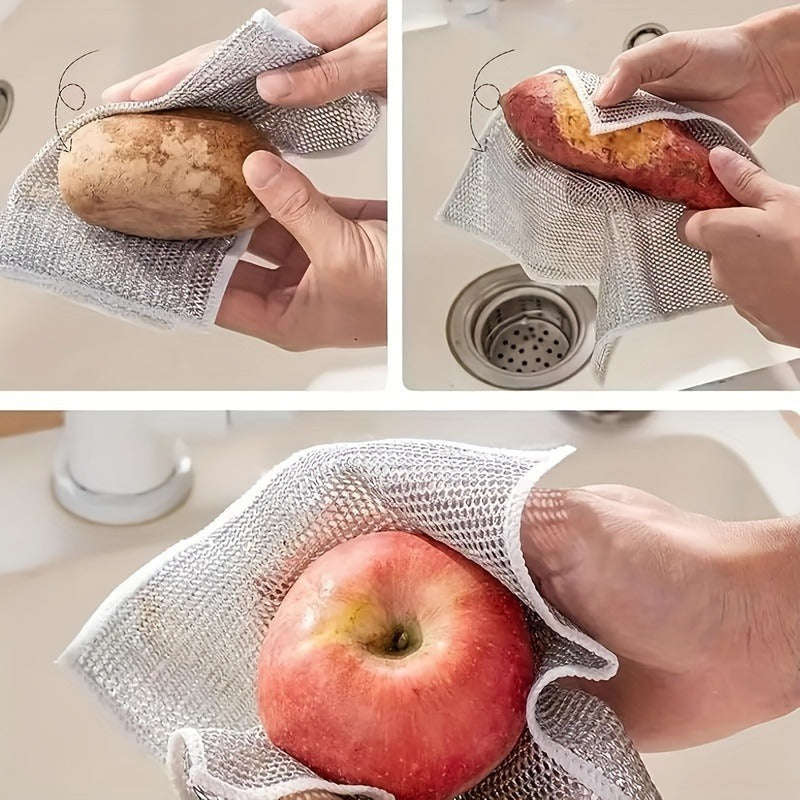 10 Stainless Steel Cleaning Cloths