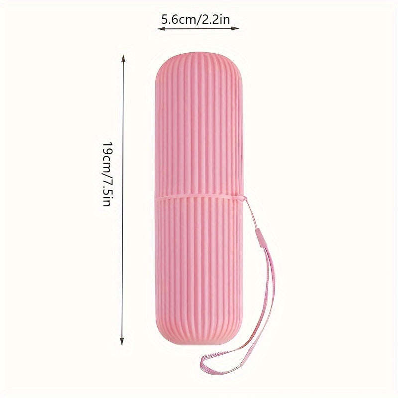 1pc Compact Travel Toothbrush And Toothpaste Set With Mouthwash Cup