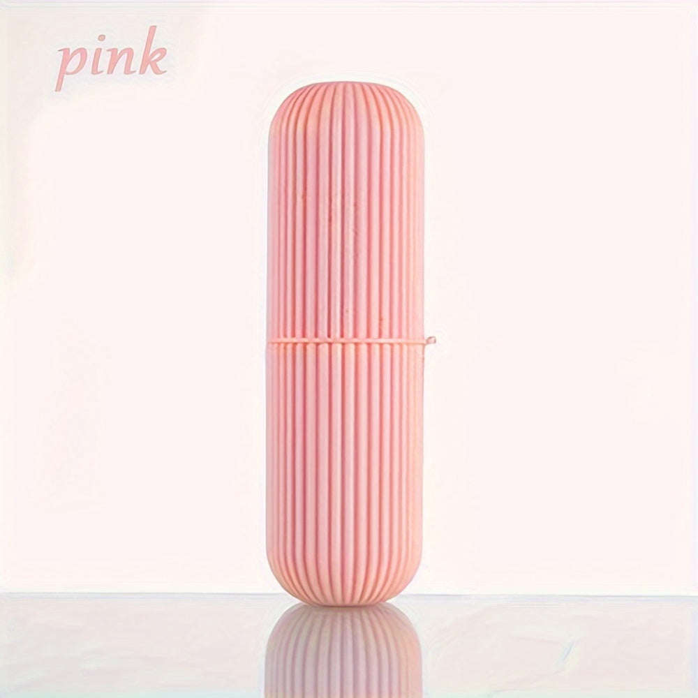 1pc Compact Travel Toothbrush And Toothpaste Set With Mouthwash Cup