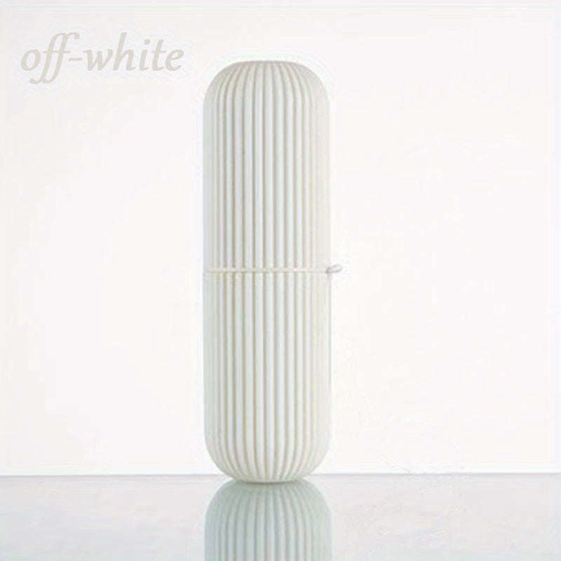 1pc Compact Travel Toothbrush And Toothpaste Set With Mouthwash Cup