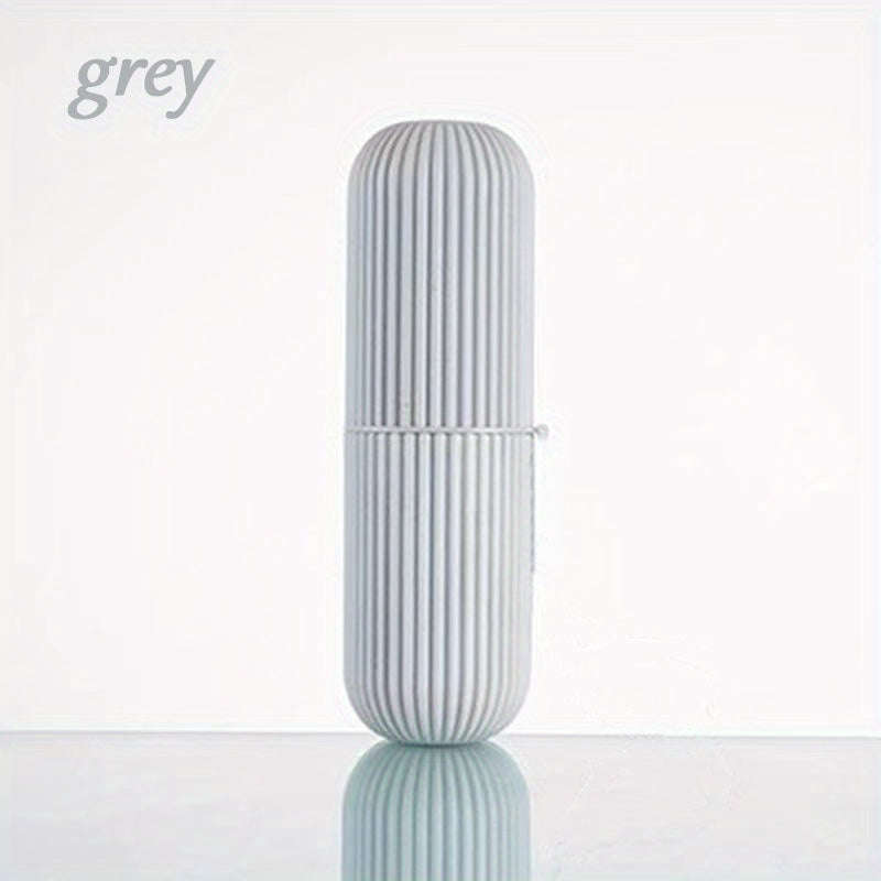 1pc Compact Travel Toothbrush And Toothpaste Set With Mouthwash Cup