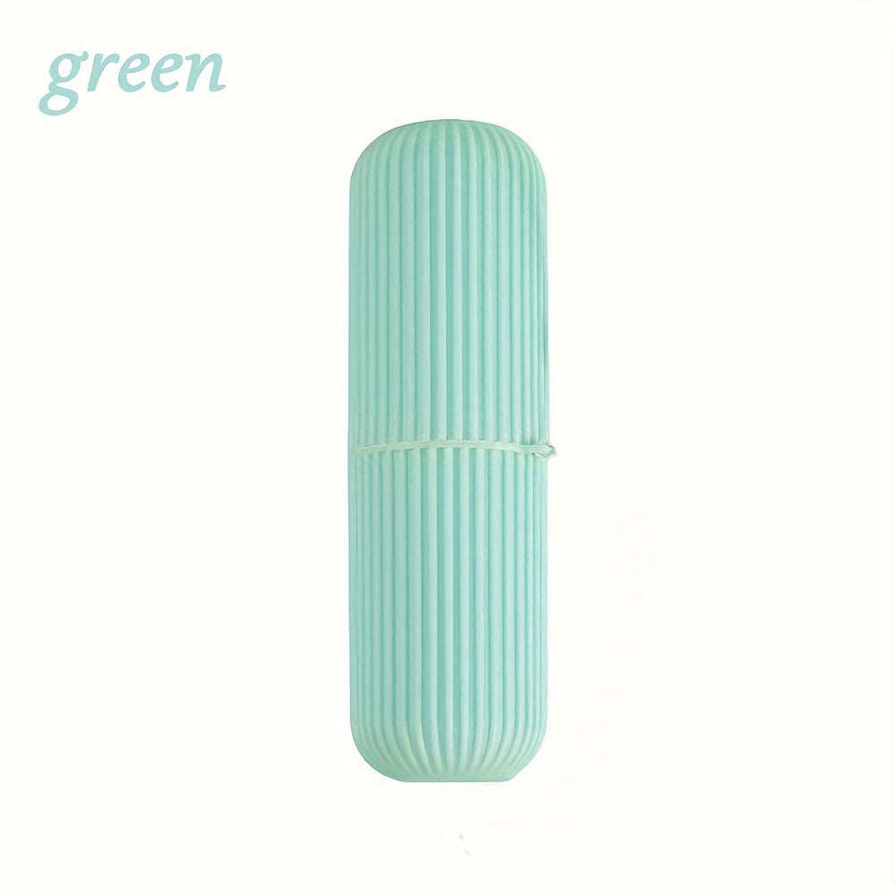 1pc Compact Travel Toothbrush And Toothpaste Set With Mouthwash Cup