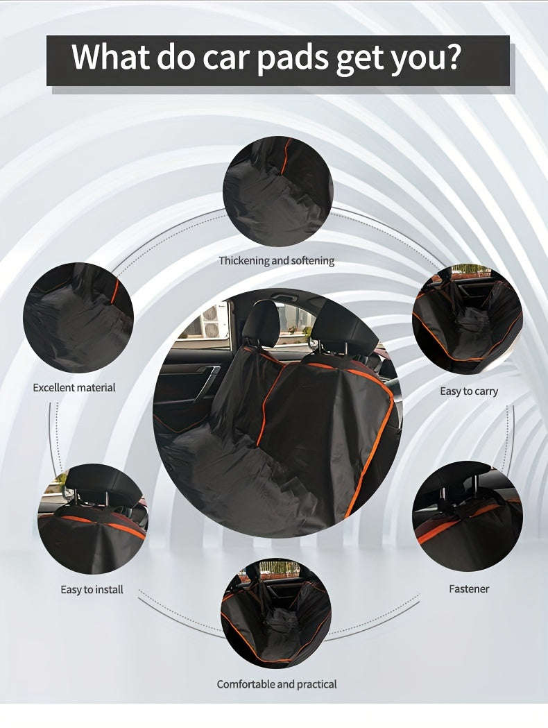 1pc Waterproof Foldable Pet Car Seat Cover