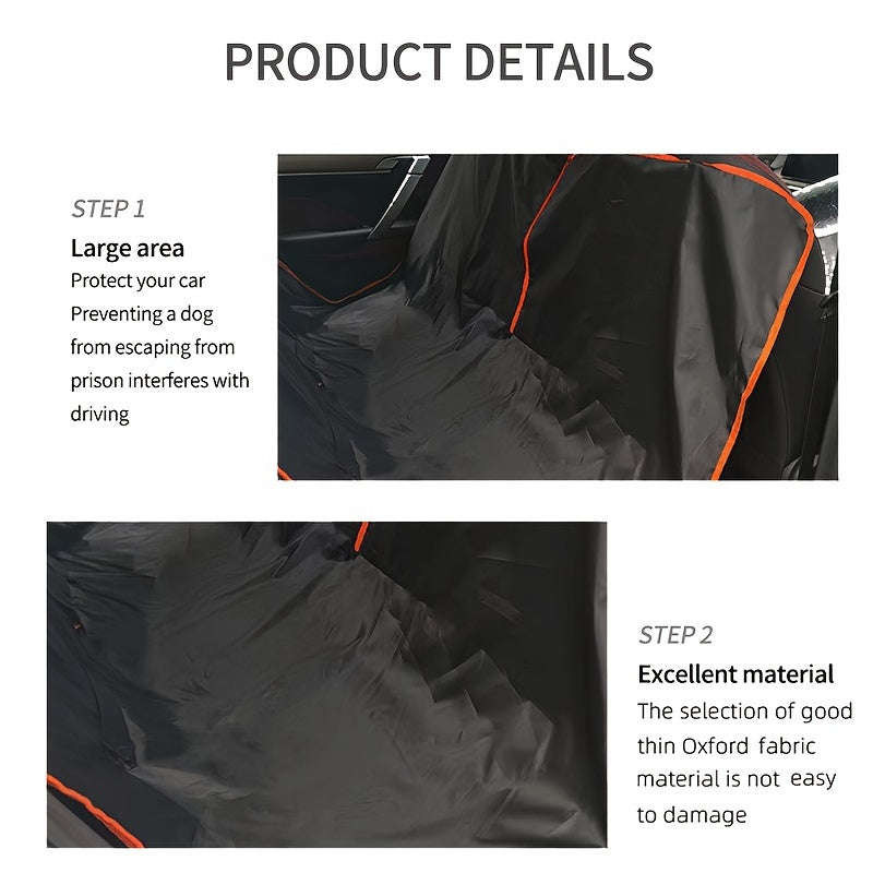 1pc Waterproof Foldable Pet Car Seat Cover