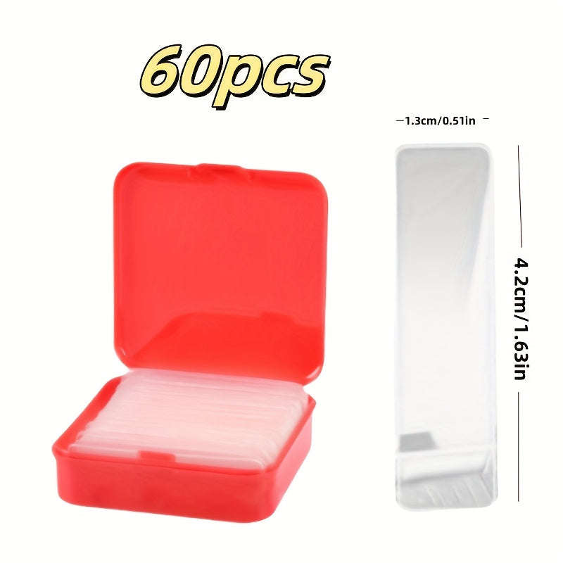 60 Pieces Of Double-Sided Transparent Tape Packaging