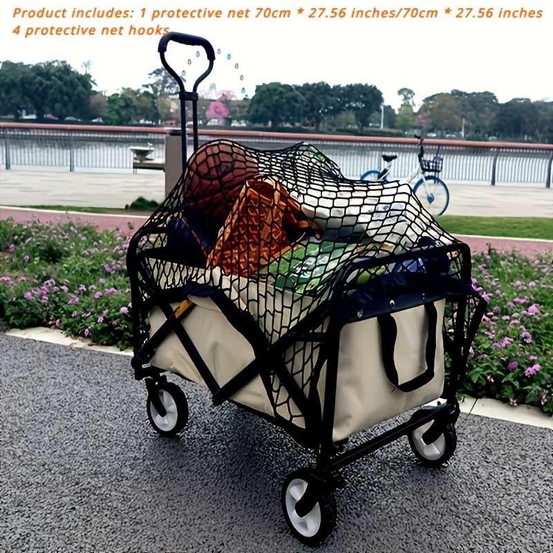 Heavy-Duty Folding Utility Wagon Safety Net